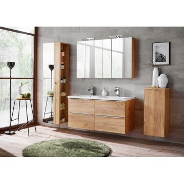 Set Mobilier pentru baie, 7 piese, Capri Oak XL