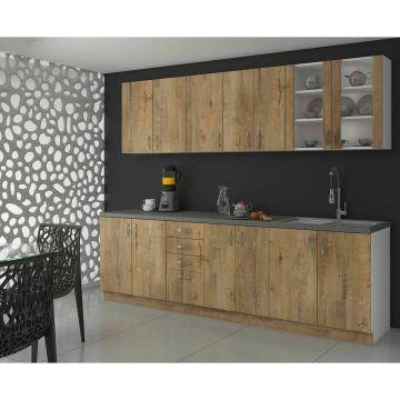 Bucatarie Sara 2.6 m Stejar Lefkas