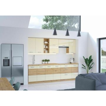 Bucatarie Artisan 2.6 Gri Cream Lucios