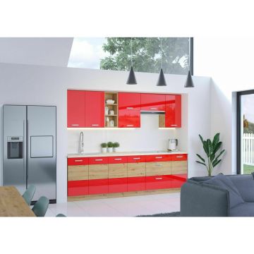 Bucatarie Artisan 2.6 Rosu Lucios