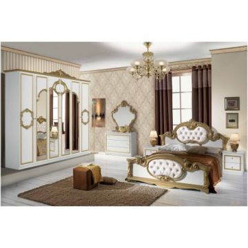 Dormitor Complet Furn 5 ( SOMIERA SI SALTEAUA GRATUITE), PAT-160/200 CM