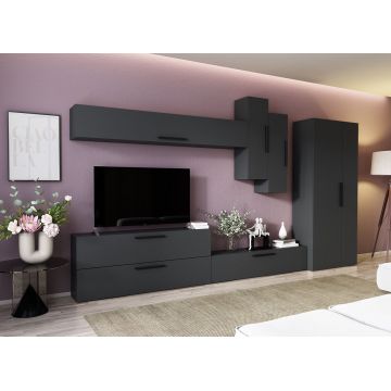 Living Pati 116 - Mobila Sufragerie Gri Antracit