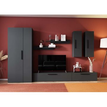 Living Pati 162 - Mobila Sufragerie Gri Antracit