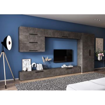Living Pati 168 - Mobila Sufragerie Gri Beton