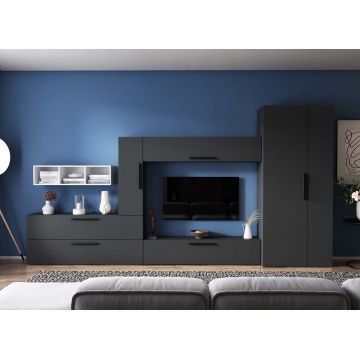 Living Pati 182 - Mobila Sufragerie Gri Antracit