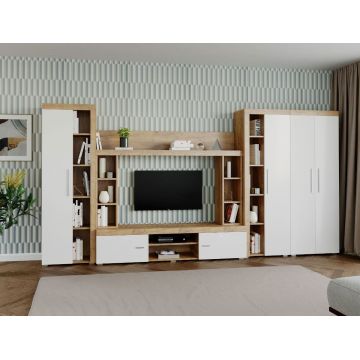 Mobila sufragerie - Living Milan C3 UNO Stejar