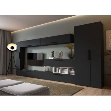 Living Pati 214 - Mobila Sufragerie Gri Antracit