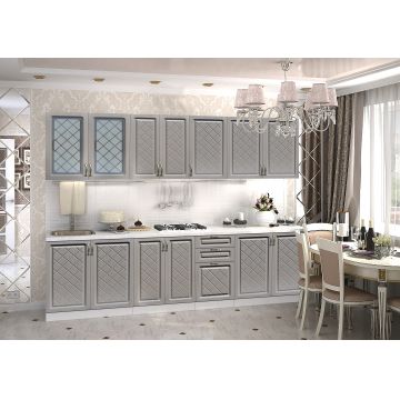 BUCATARIE MODENA MDF 2.6M, 260x60x200cm, STEJAR GRI