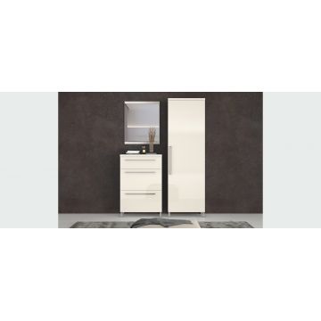 Set de mobila hol din pal, 3 piese, Rio III Bej