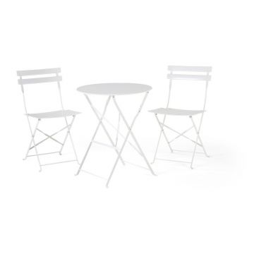 Set mobilier de grădină Bonami Essentials Retro, alb