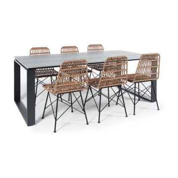 Set mobilier de grădină cu masă Strong și scaune Gabriela Bonami Selection