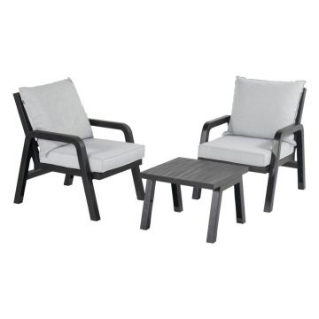 Set mobilier de grădină gri pentru 2 persoane Ibiza - Hartman Set mobilier de grădină gri pentru 2 persoane Ibiza - Hartman
