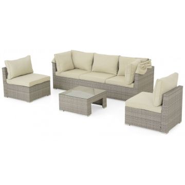 Set mobilier MOLLY terasa si gradina, 2 fotolii, canapea si masuta