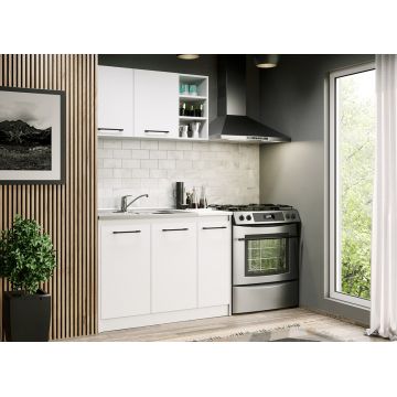 Bucatarie alba Alaska - 01 - 113.2 cm