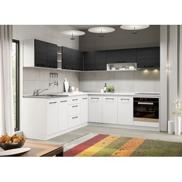 Bucatarie alb cu ferrara Lotus - 29 - 241.6/241.6 cm