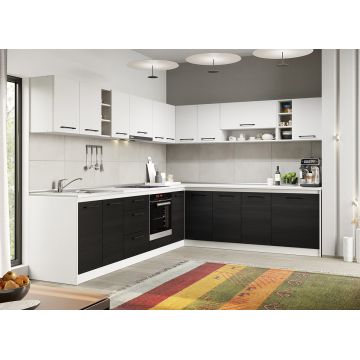 Bucatarie ferrara cu alb Luna - 30 - 301.6/241.6 cm