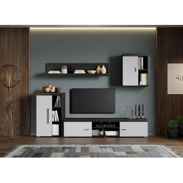 Set Mobilier Living Alb cu Ferrara Max-C01