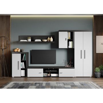 Set Mobilier Living Alb cu Ferrara Max-C02