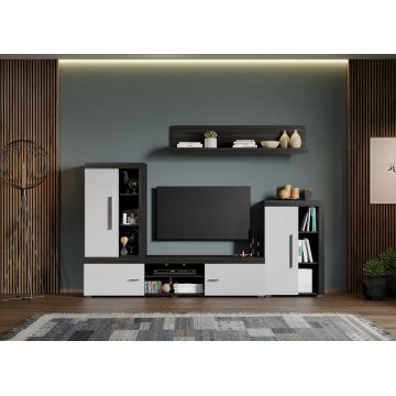 Set Mobilier Living Alb cu Ferrara Max-C04