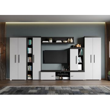 Set Mobila Living Alb cu Ferrara Max-C06