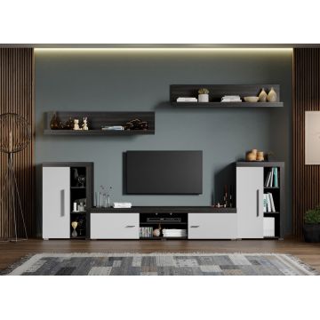 Set Mobilier Living Alb cu Ferrara Max-C07