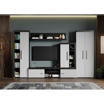 Set Mobilier Living Alb cu Ferrara Max-C08