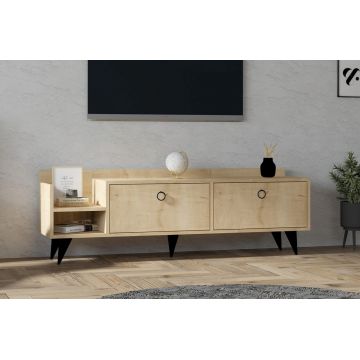 Comoda TV, Asse Home, Heflin, 150x50x36 cm, Stejar