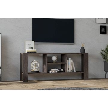 Comoda TV, Asse Home, Hodge, 120x50x34 cm, Maro