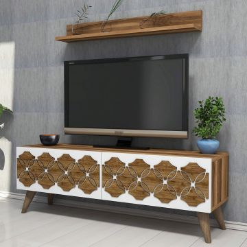 Comoda TV, Hommy Craft, Nisan, 90x14x14.6 cm, Maro