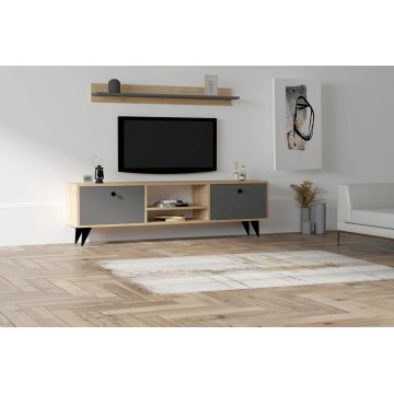 Comoda TV, Puqa Design, Sliva, PAL, Safir / Antracit