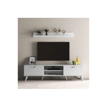 Comoda TV, Tanmob, TVU0101, 180x48x35 cm, PAL , Alb