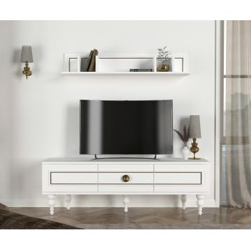 Comoda TV, Tera Home, Scarlett, PAL, Alb