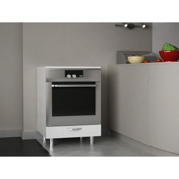 Dulap pentru bucatarie, Furny Home, Sema, 60x85x57 cm, Alb