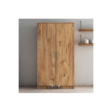 Dulap pentru bucatarie, Tanmob, ERC0102, 90x162x38 cm, PAL , Maro
