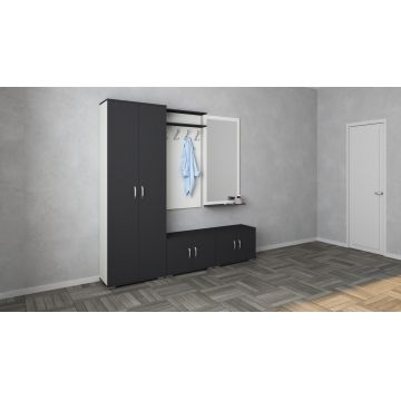 Set Hol Como V5, Antracit/Alb, L 200 cm