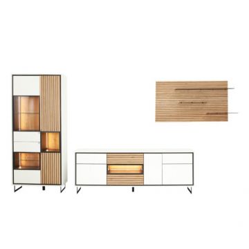 Set Living Linea Acustic, Alb
