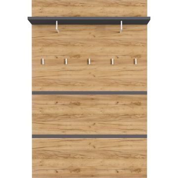 Panou de agățat diverse în culoare naturală cu aspect de lemn de stejar Lissabon – Germania