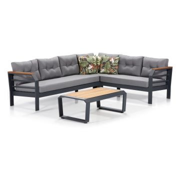 Set mobilier de grădină gri pentru 5 pers. Assento – Floriane Garden