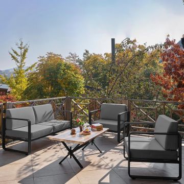 Set De Lounge De Grădină Lux Naomi, 4 bucati