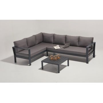 Set De Lounge De Grădină Roma, Gri, 272X65X202 Cm