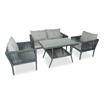 Set De Lounge De Grădină Shangai 62, Crem, 61X62X62 Cm