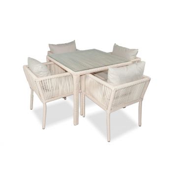 Set De Lounge De Grădină Vera 90, Maro Inchis, 90X75X90 Cm