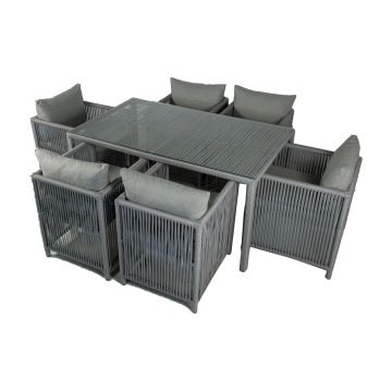 Set mobilier de gradina, Jumilla, Mana, Gri deschis