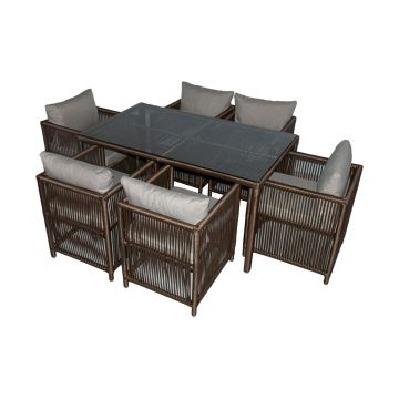 Set mobilier de gradina, Jumilla, Mana, Maro inchis