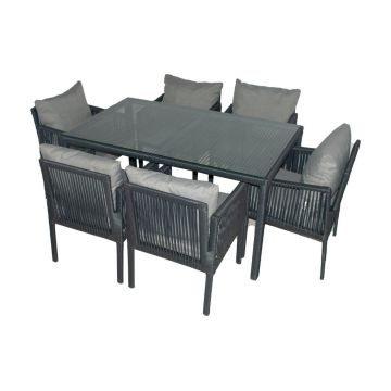 Set mobilier de gradina, Jumilla, Otto 6, Gri