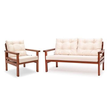 Set De Lounge De Grădină Milan-31, Bej, 60X55X45 Cm