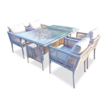 Set De Lounge De Grădină Newyork 150, Maro Inchis, 150X75X90 Cm
