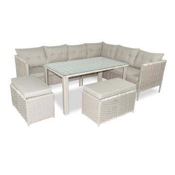 Set De Lounge De Grădină Paris, Maro Inchis, 4 bucati