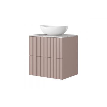 Set masca si lavoar pe blat, 60 cm, Nicole Roz Antic / Marmura