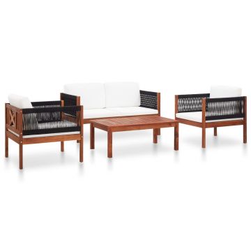 Set mobilier de grădină 4 piese lemn masiv de acacia